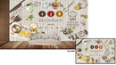 Restaurant wallcovering