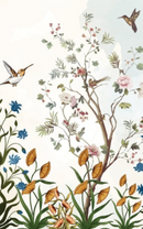 Beautiful  chinoiserie wallpaper