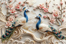 Vibrant Charm 3D Peacock Wallpaper