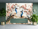 Vibrant Charm 3D Peacock Wallpaper