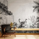 Wonderful Sketch Drawing Tropical Wallpaper