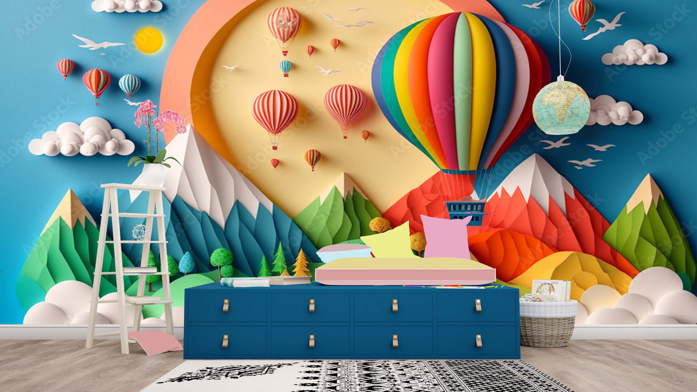 Adventure Awaits - Jungle Safari Kids Mountains Wallpaper