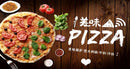 Pizza cafe wallcovering