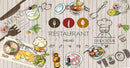 Restaurant wallcovering