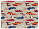 Racing car seamless kids wallpaper for wall