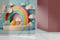 3D Sky cloud rainbow kid wallpaper design for wall
