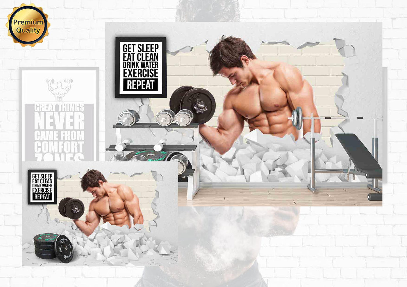 Exercise Repeat Gym Wallpaper