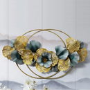 Golden Rings Flower Wall Art