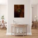 Om Art In Circle Self Adhesive Sticker Poster