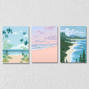 Beach Inspired Wall Art 9, Set Of 3