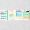 Beach Inspired Wall Art 4, Set Of 4