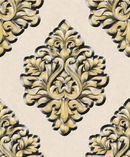 Adhya Gold Damask Wallpaper