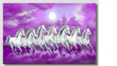 7 Horses Landscape Wall Art 14