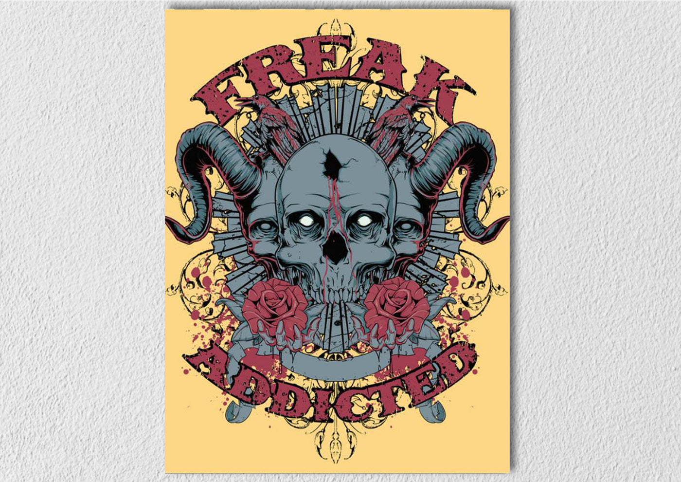 Freak Addicted Skeleton Art