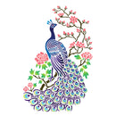 Peacocks Art Self Adhesive Sticker For Refrigerator