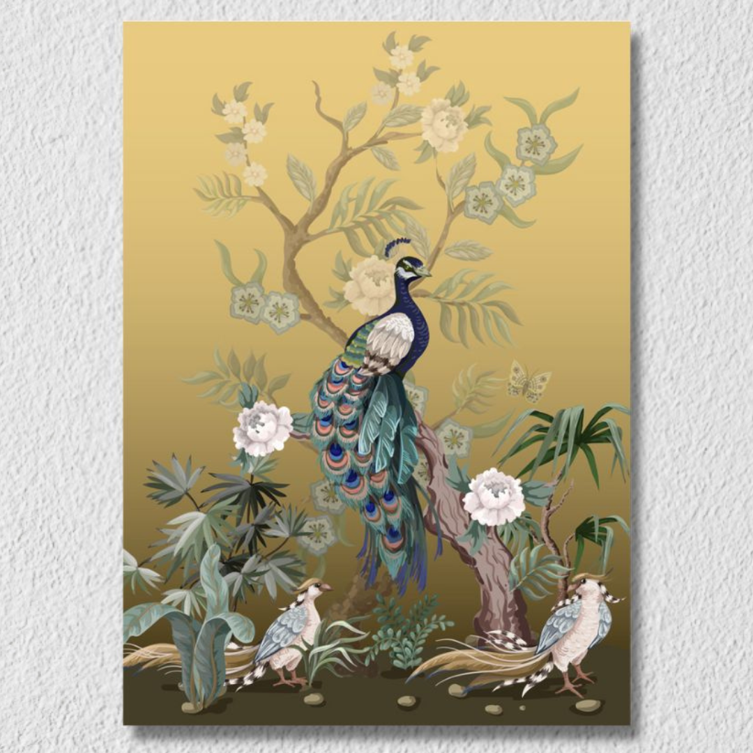 Peacock Floral Art