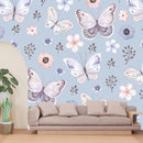 Purple Butterfly Flowers Wallpaper