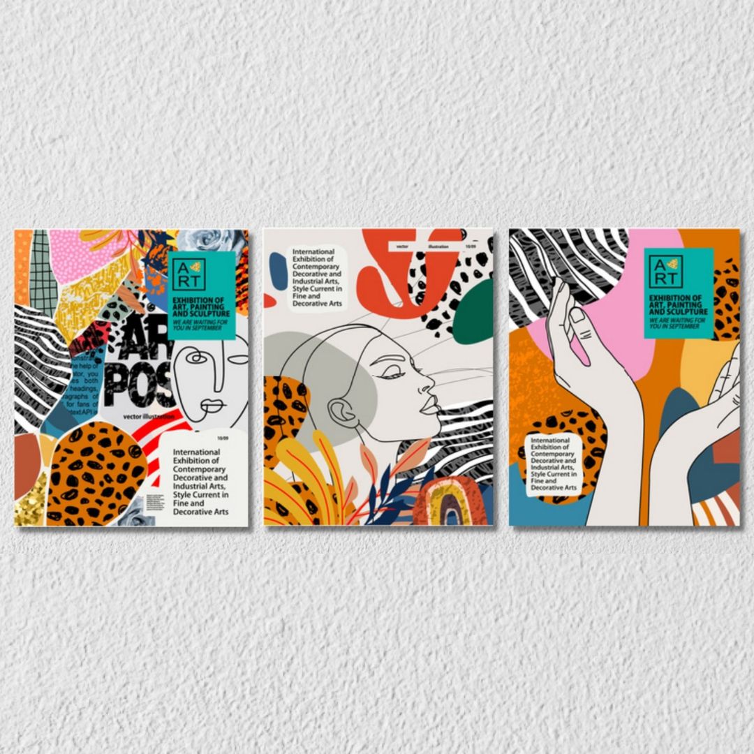 Psychedelic Wall Art, Set Of 3