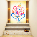 Multicolour Ganpati Sticker