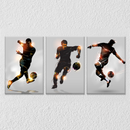 Black Modern Art Football, Set Of 3