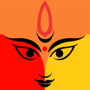 Durga Face Art Self Adhesive Sticker Poster