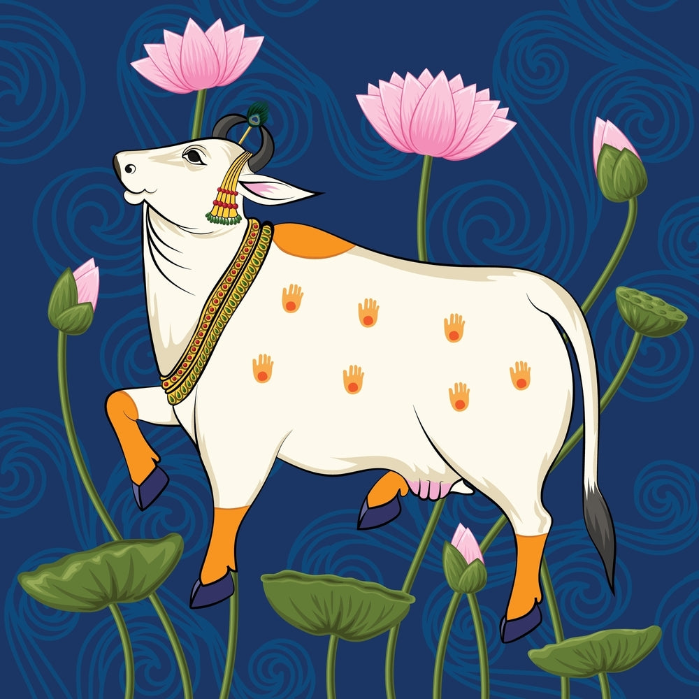 Rajasthani Pichwai Art Wallpaper Myindianthings Rajasthani Pichwai Art Wallpaper Myindianthings