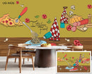 Italian Food Cafe Wallpaper