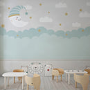 Moon Nursery School Wallpaper