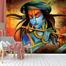 Beautiful Krishna Framed Wallpaper