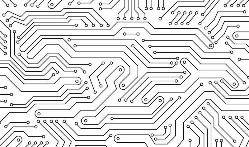 Circuit Board Texture Art Self Adhesive Sticker For Table