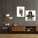 Rider Funny Cat Wall Art