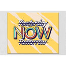 Yesterday now tomorrow Set of 2