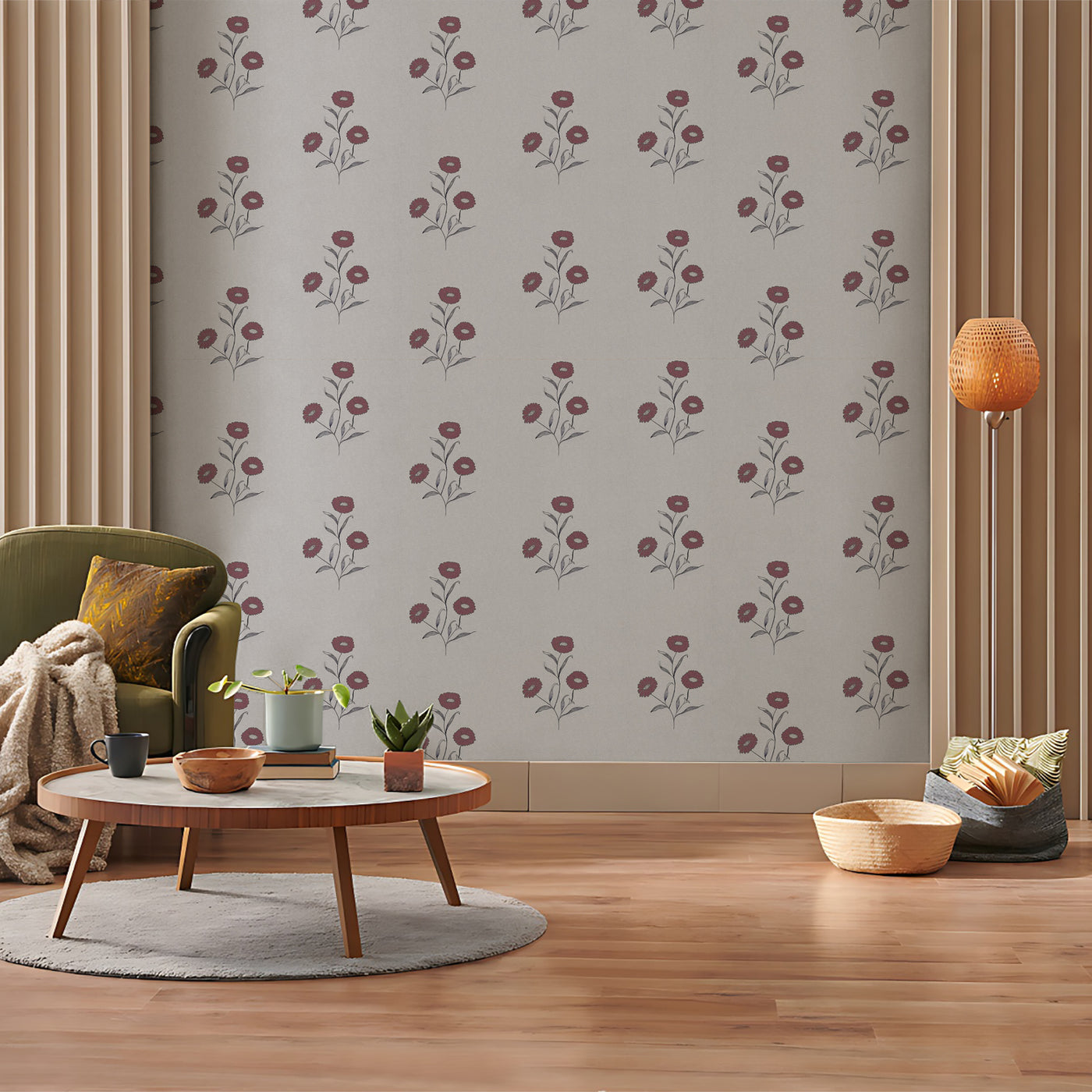 Texured Marigold Seamless Wallpaper