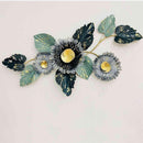 Floral Bunch Metal Wall Art