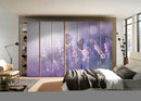 Pink Butterfly Painting Self Adhesive Sticker For Wardrobe
