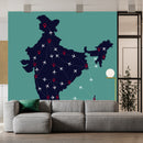 Black India Cyan Wallpaper