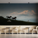 Horses Running On Green Grass