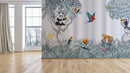 Tropical Panda Birds Wallpaper