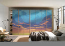 Clouds Painting Self Adhesive Sticker For Wardrobe