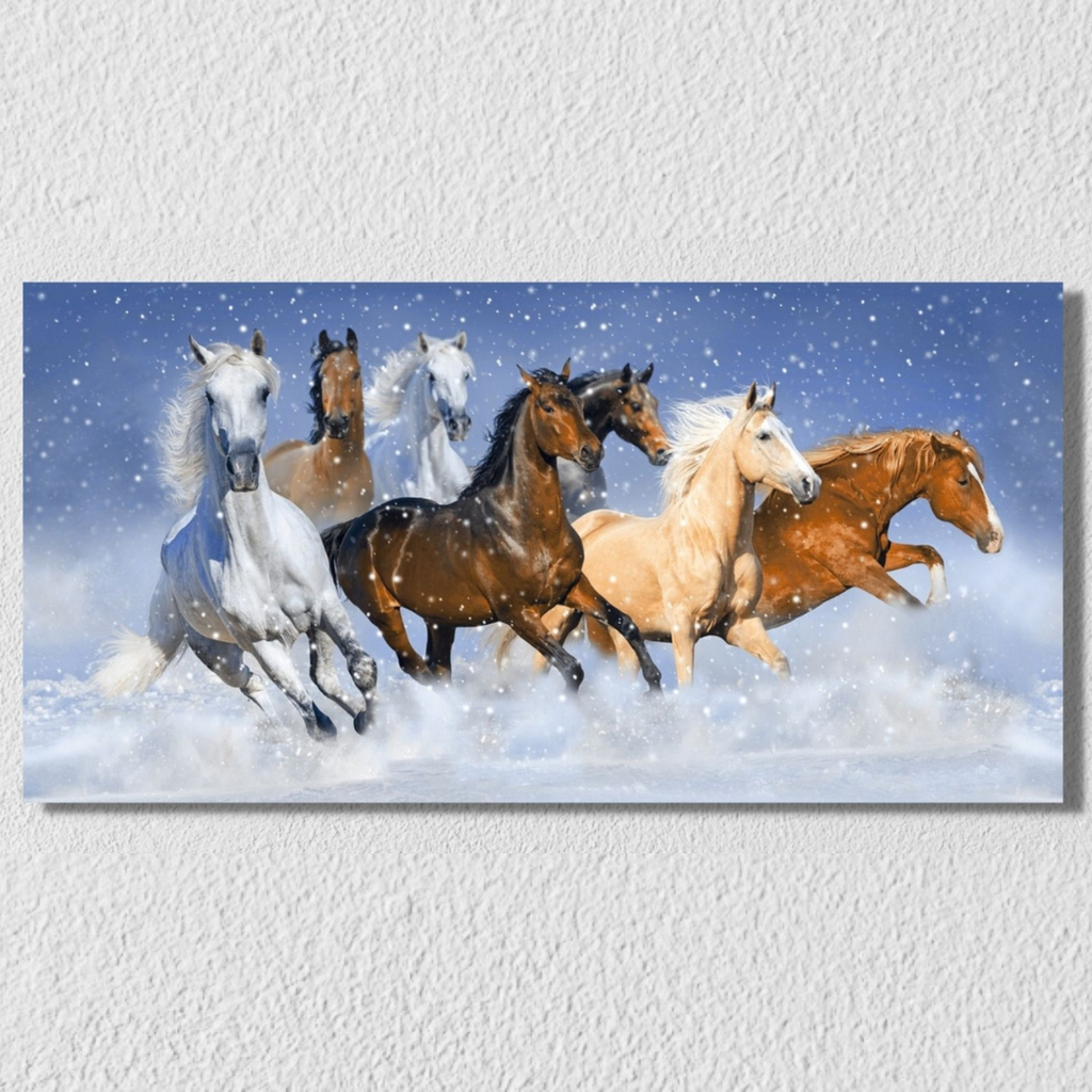 7 Horses Landscape Wall Art 6 – Myindianthings