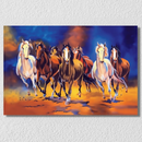 7 Horses Landscape Wall Art 5