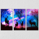 Deer Inspired Wall Art 7, Set Of 3