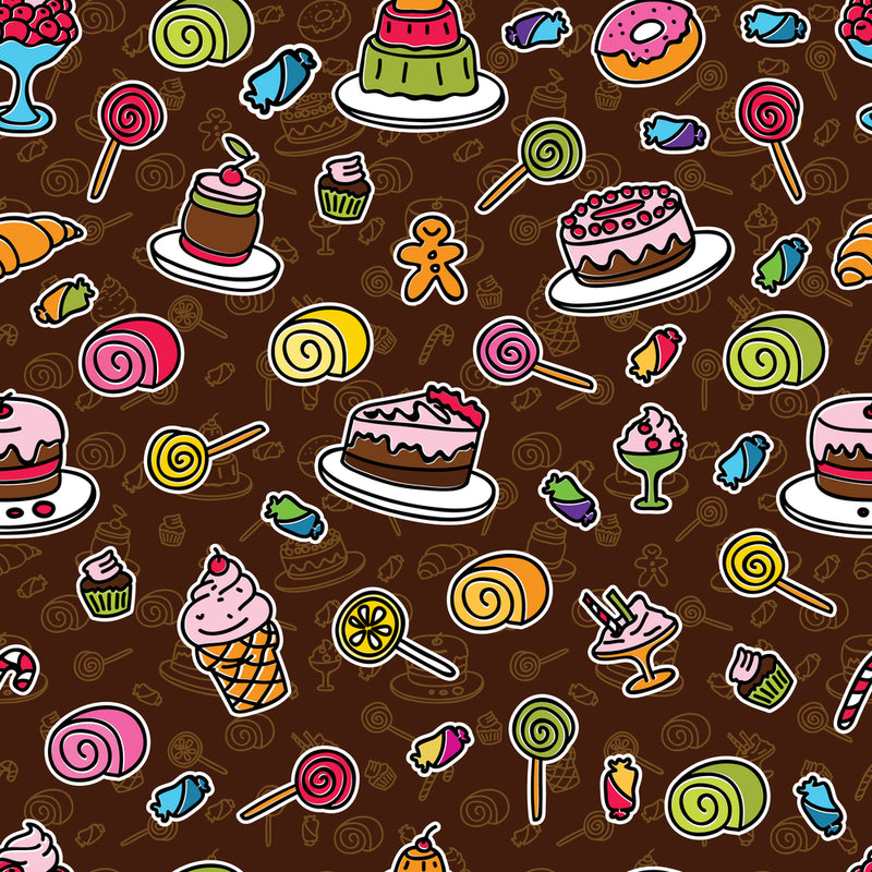 Cake Candy Art Self Adhesive Sticker For Refrigerator