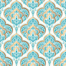 Golden Blue Art Self Adhesive Sticker For Table