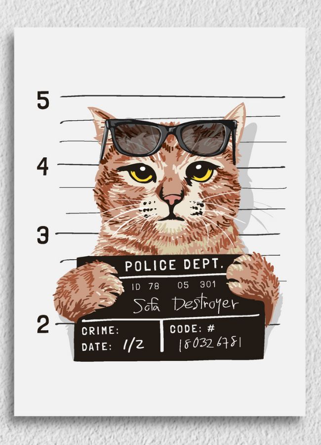 Criminal Cat Art