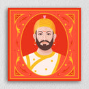 Orange Shivaji Mahraj Canvas