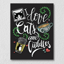 I Love Cats And Cuddles Art