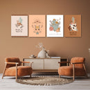 Skeleton Quotes, Set Of 4