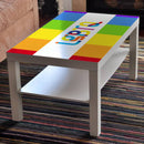 LGBTQ Logo Flag Self Adhesive Sticker For Table