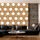Hexagonal tiles Customised Wallpaper